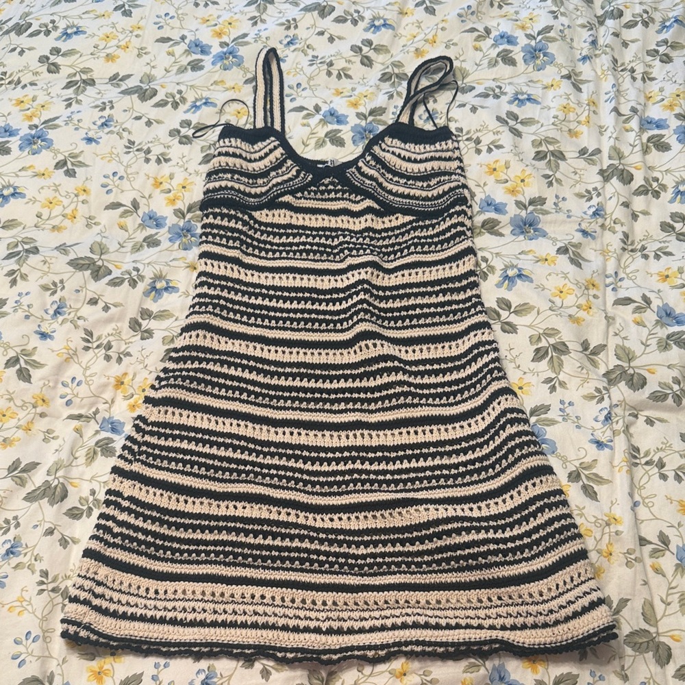 Striped Crochet Dress